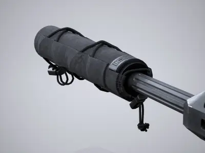 Barrett MRAD Low-poly 3D model