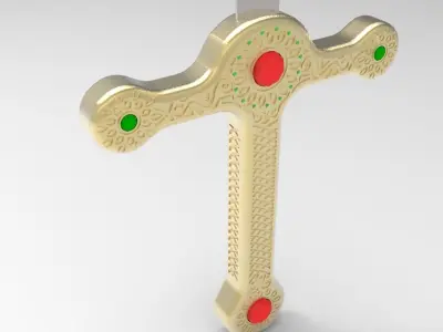 Sword gold Free 3D model