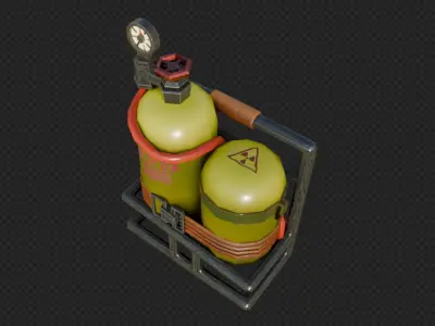  Fortnite Last Gasp Backpack 3D model