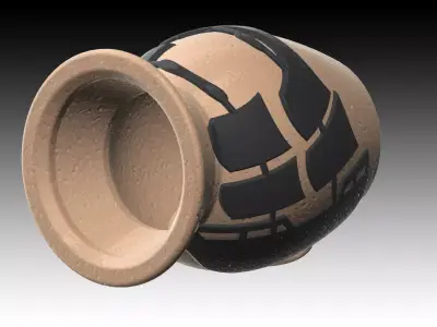 Aquarium-ornaments Octopus-pot -ship- Free 3D print model