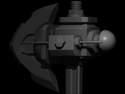 Axe 3d print model hammer 3D print model