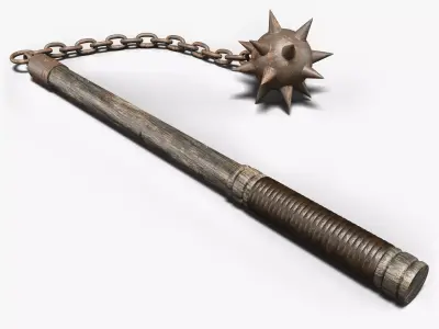 Medieval Mace Weapon 3D model
