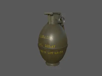 Grenade Pack Low-poly 3D model