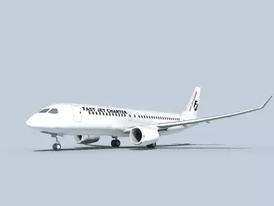 Bombardier CS100 Fast Jet Charter 3D model