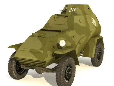BA 64 B SCOUT CAR 3D model