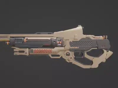 sci fi gune model 3D model