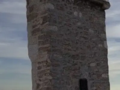 REALISTIC RENDER Historic fountain structure restoration 3D model