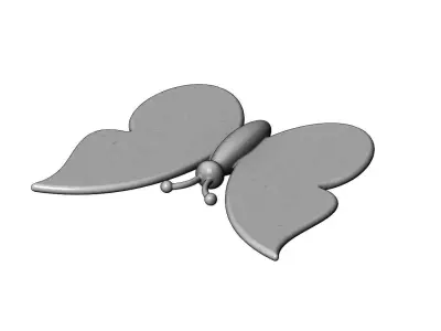 Simplistic butterfly model 3D print model