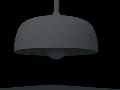 Furniture - PBR - Modern Ceramic Lamp - Ceiling Chandelier Free 3D model