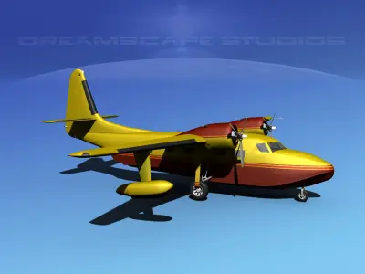 Grumman G-73 Mallard V14 3D model