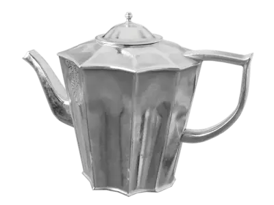  Teapot Model, Silver 