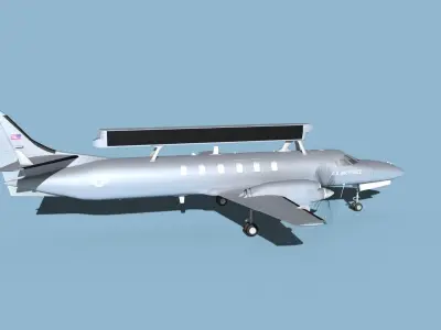 Swearingen RC-26 Condor V02 US Air Force 3D model