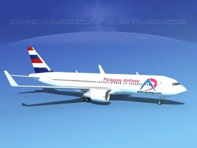 Boeing 767-300 Paraguay 3D model