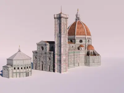 Cathedral Santa Maria Del Fiore 3D model