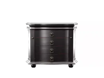 Drawer nightstand with three drawers Free 3D model