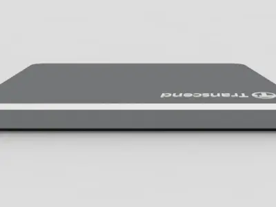 External Hard Drive Transcend StoreJet 25C3 USB Iron Gray 3D model