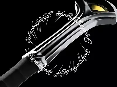 Narsil Anduril Aragorn Sword Lord Of The Rings 3D model