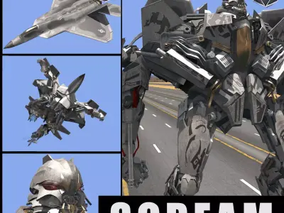 Starscream Ressurection 3D model