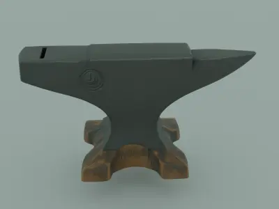 3D Blacksmith Tool Medieval Axe Optimized Game Asset Low-poly 3D model
