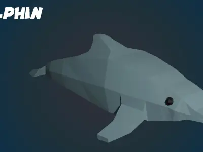 Low Poly 3D Assets - Sea Creatures Low-poly 3D model