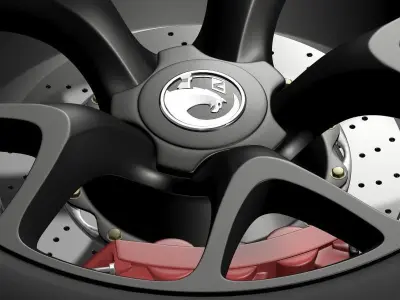 Vauxhall Insignia VRX wheel 3D model