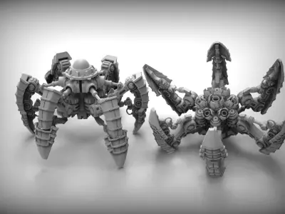 Dark Techno Arachknight legs 3D print model