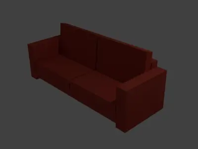 Furniture Pack  Low-poly 3D model