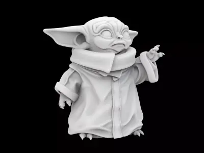 Baby Yoda 3D Print Model Grogu 3D print model