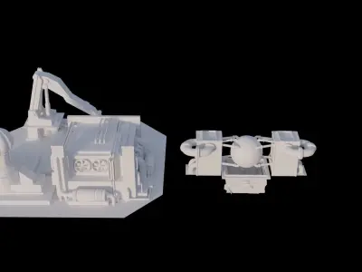 Red Alert 2 Soviet Buildings 3D model