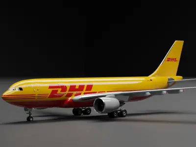 Airbus A300 DHL Cargo Livery 3D model