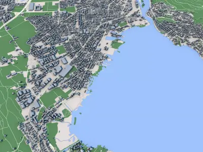 Thun Town Switzerland 3D model