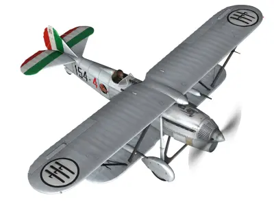 Fiat CR 32 - Italy Airforce - 154 Squadriglia 3D model