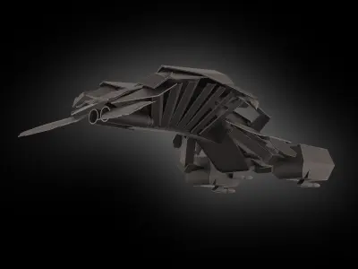 Batwing Low-poly 3D model