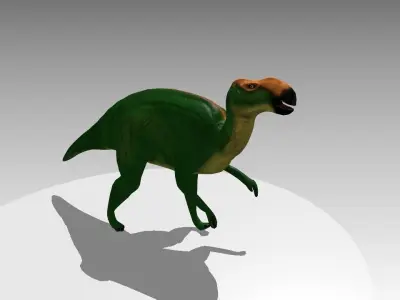 Hadrosaurus Lowpoly dinosaur Low-poly 3D model
