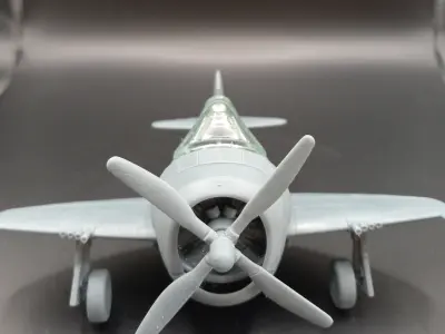 P-47 Thunderbolt  Razorback 3D Printable Egg Plane 3D print model