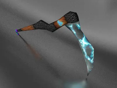 scythe Lightning braid Free low-poly 3D model