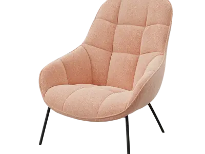  Replica Wendelbo Tang Armchair Model, Peach Pink 