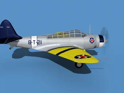 Douglas TBD-1 Devestator V04 3D model