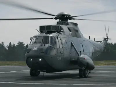 Westland Sea King ASaC7 Royal Navy 3D model