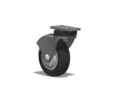 AIR PLANE TYRE Low-poly 3D model