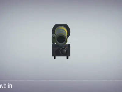 3D Javelin - Military Weapons Low-poly 3D model