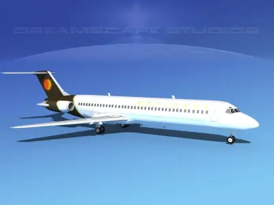 Douglas DC-9-40 National 3D model