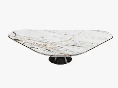 Center table modern triangle shape 3D model
