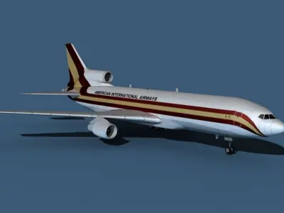 Lockheed L-1011-50 Kalitta Air 3D model