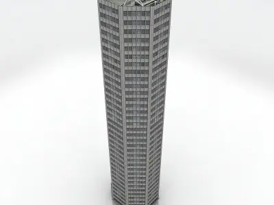 10 Buildings A Low-poly 3D model