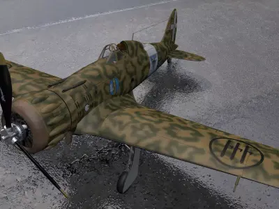Macchi Mc-200 Saetta 3D model