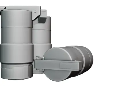 Hard-granade Low-poly 3D model