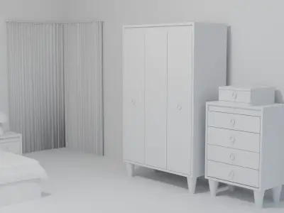Young Room Set Free 3D model