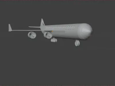 Passanger Aircraft 3D model
