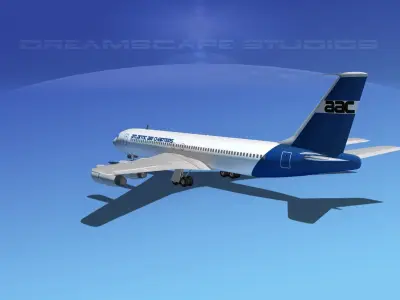 Boeing 707 Atlantic Air Charters 3D model
